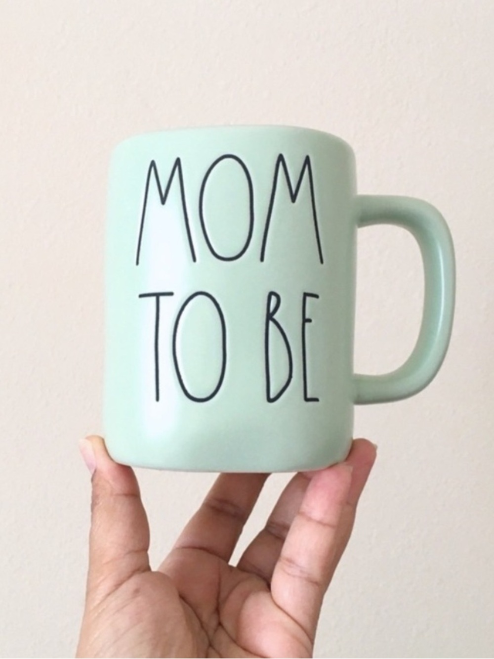 Rae Dunn Mint Green "Mom To Be" Ceramic Mug